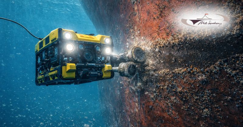 ROV hull cleaning