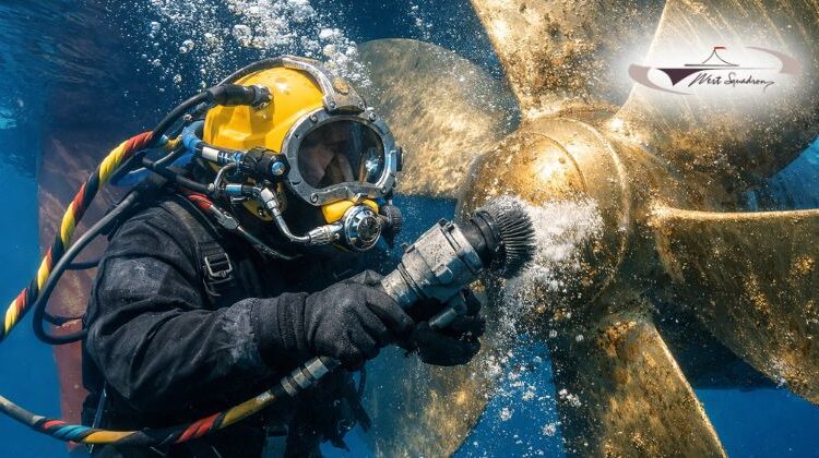 Underwater Propeller cleaning