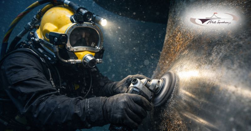 Underwater Propeller polishing