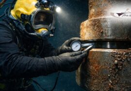 Underwater Rudder pintle clearance measurements