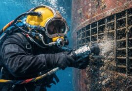Underwater Sea chest cleaning