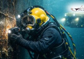 Underwater hull inspection in Singapore Anchorage
