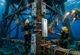 underwater anode replacement (sacrificial or impressed current)
