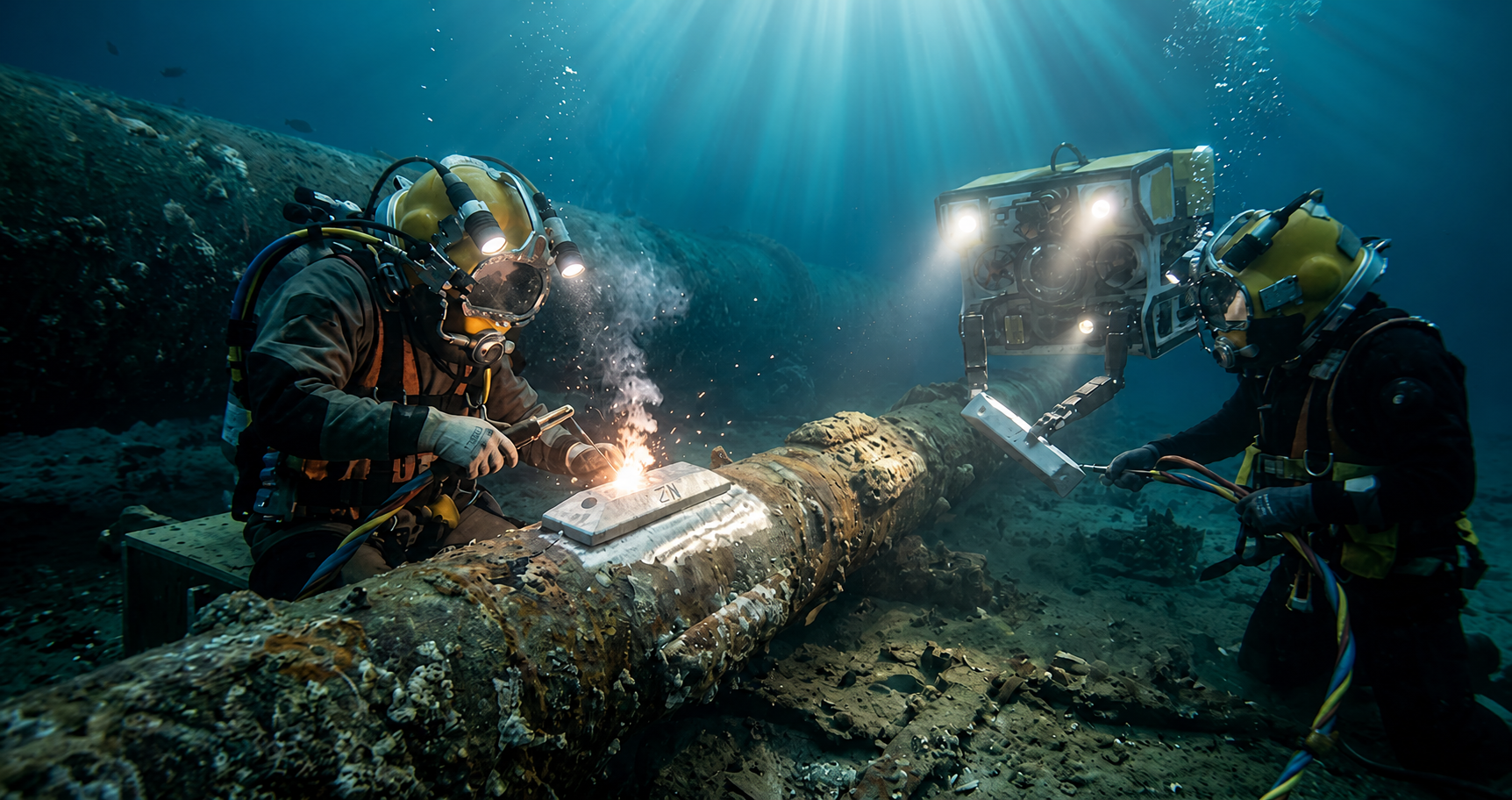 Underwater Cathodic Protection Anode Installation