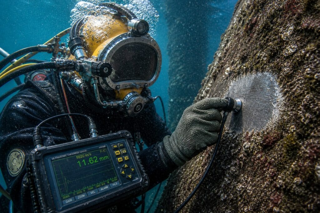 Underwater UTG (Ultrasonic Thickness Gauging) Singapore | West Squadron
