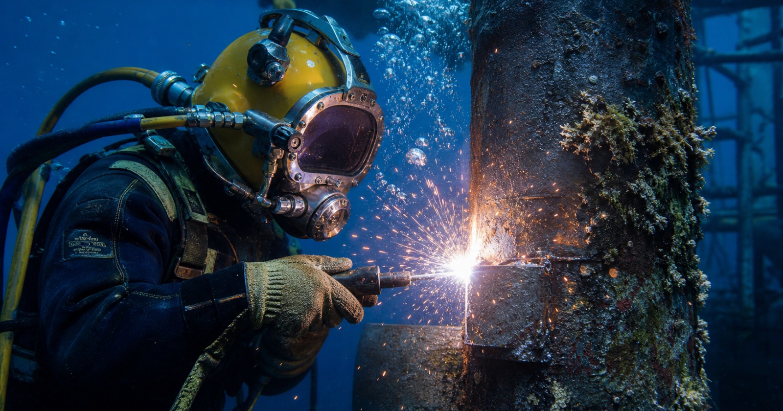 Underwater welding and pile repair services in Singapore